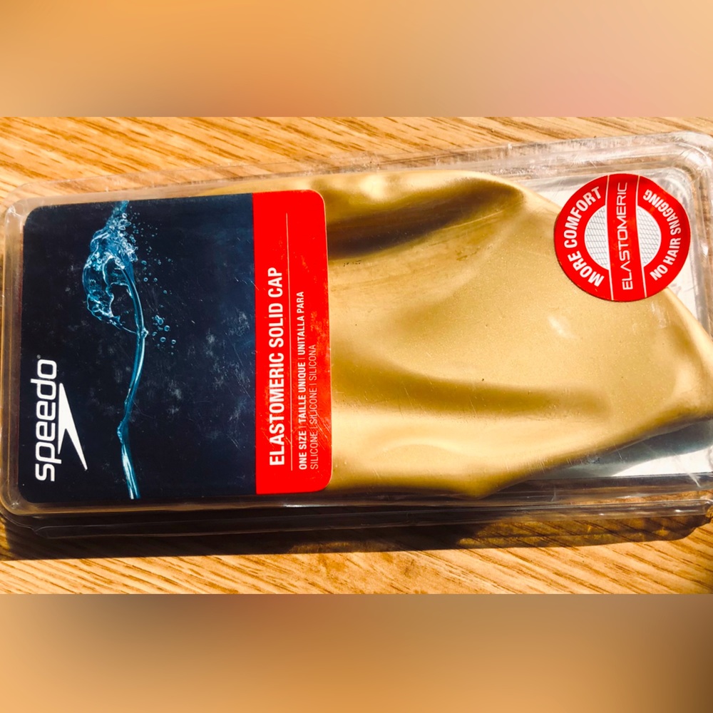 Gold Elastomeric Swim Cap